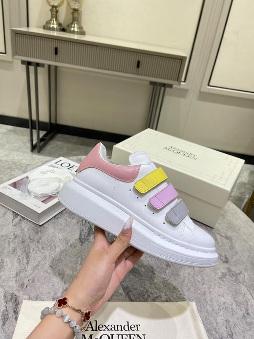三彩魔术贴小白鞋 商品图4