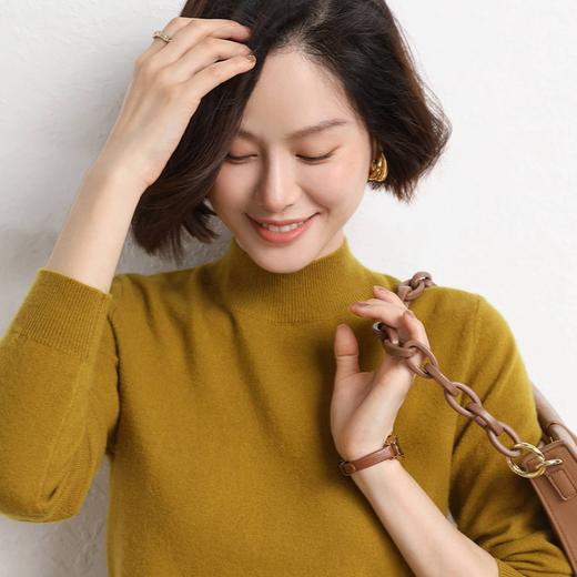 【年终羊毛衫活动】【击穿底价】【两件再减20元】SIIJJEYY . woolen秋冬新款纯羊毛衫女高领半高领针织打底衫长袖保暖毛衣女 商品图5