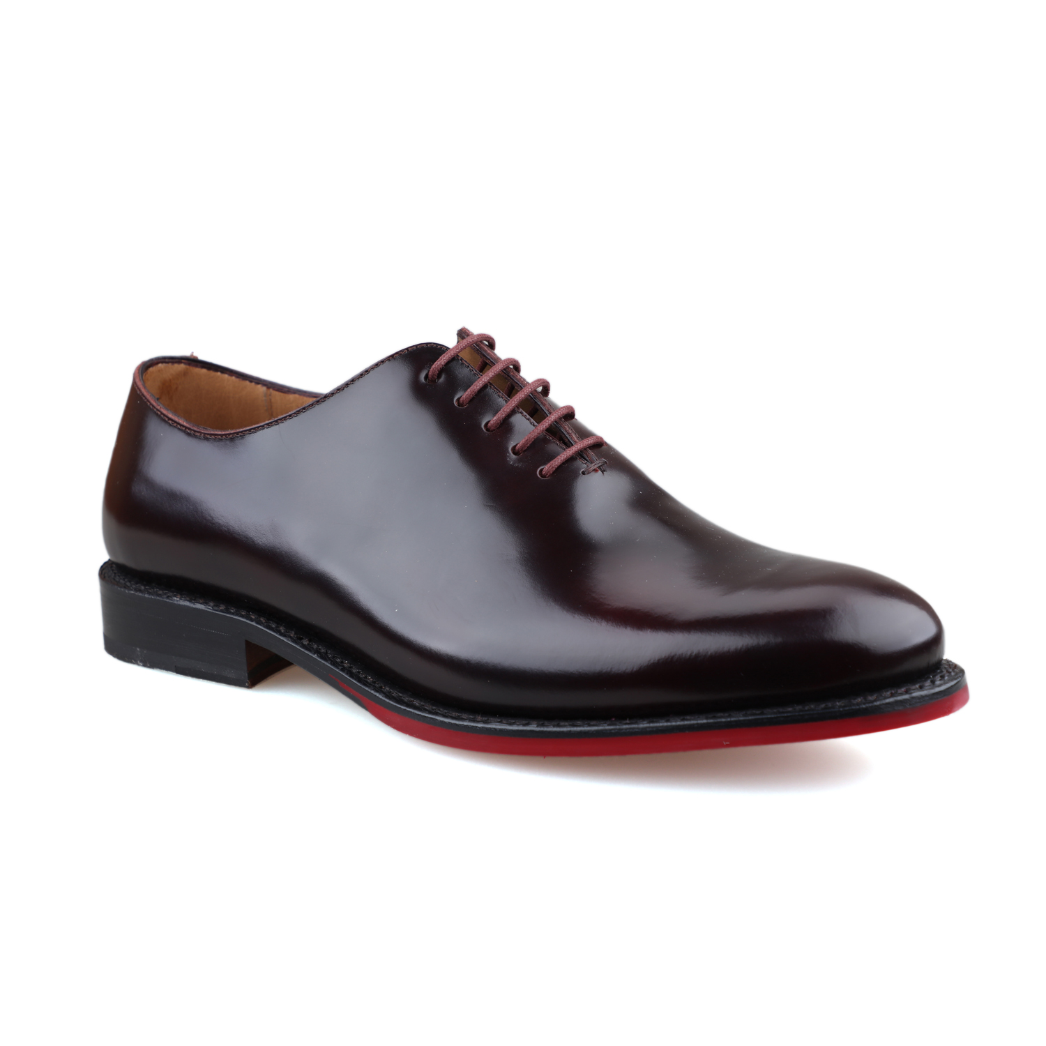 限时特价——西班牙原产经典舒适男士全切皮经典正装鞋阿尔贝尼兹 ALBENIZ-酒红色