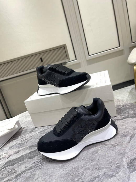 黑色布面拼牛反绒 商品图6