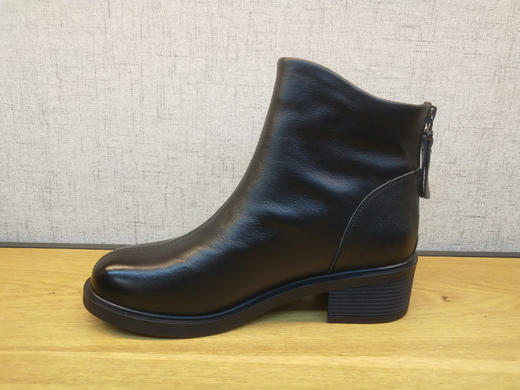 2021秋新款豪行舒适女鞋213X30326时尚厚底单靴真皮休闲短靴正品 商品图2