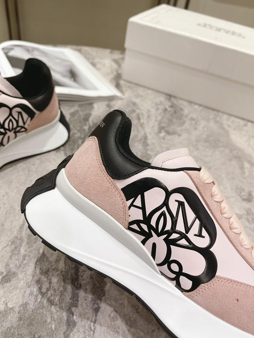 肉粉布面拼牛反绒 商品图1