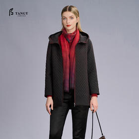 TANGY Collection/天意精品莨绸香云纱裥棉外套