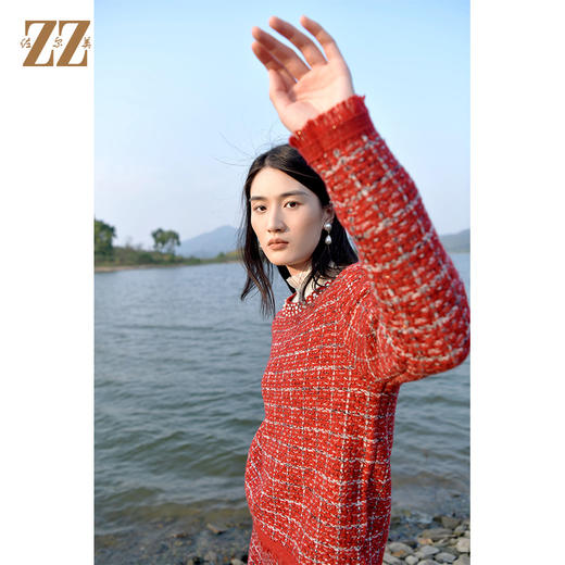 冬季新款 针织羊毛衫套装上衣女E14MS22 商品图2