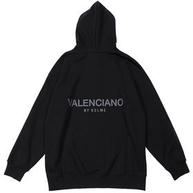 卡尔美卫衣男2022新款运动休闲套头衫连帽宽松针织长袖上衣