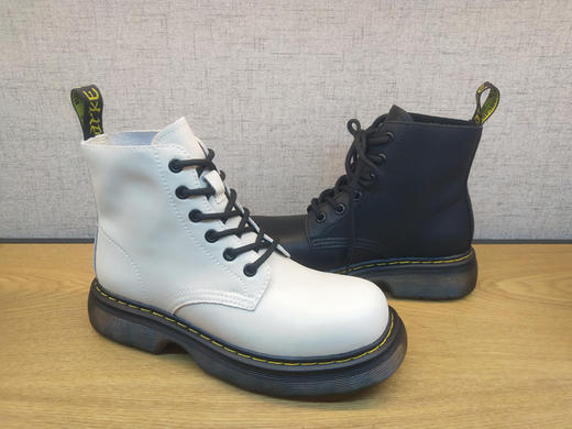 2021秋新款豪行女鞋213X41091舒适厚底圆头马丁女单靴短筒靴正品 商品图4