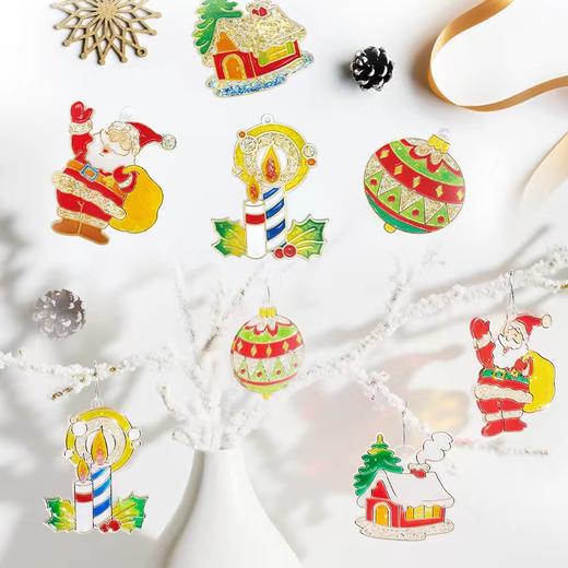 韩国AMOS免烤玻璃圣伦堡胶画DIY儿童益智手工制作 圣诞款甜品款 商品图7