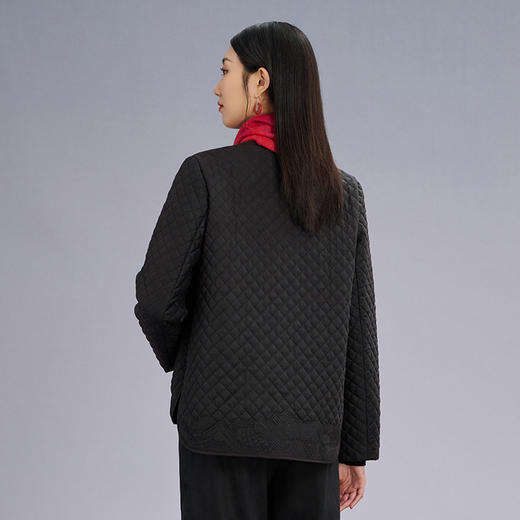 TANGY Collection/天意精品莨绸香云纱裥棉短外套L224048 商品图2