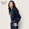 ELLE Active新款连帽卫衣女装春秋长袖休闲百搭字母白色帽衫上衣 商品缩略图1