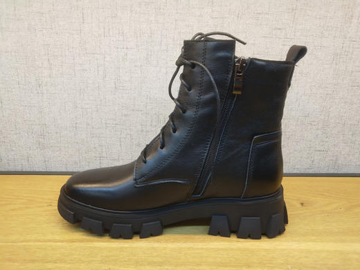 2021秋冬新款豪行真皮女鞋213X22029时尚厚底加绒马丁棉短靴正品 商品图2