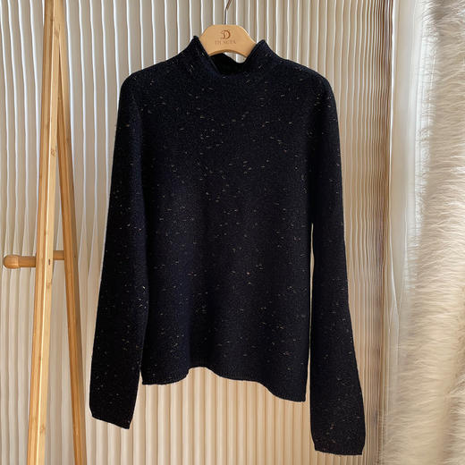 【特价】玳莎半高领套头毛衣女 混金葱高级感优雅长袖针织毛衫CD33302 商品图1