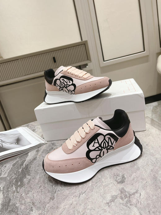 肉粉布面拼牛反绒 商品图6