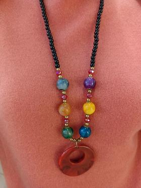 时尚中青毛衣链