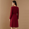 EITIE爱特爱女装秋款时尚通勤纽扣装饰修身收腰显瘦A字连衣裙C2207052 商品缩略图4