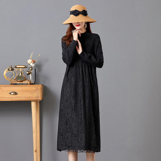 配大衣内搭小个子中长款毛衣洋气打底衫连衣裙CC-E613 商品图1