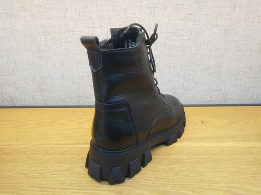 2021秋冬新款豪行真皮女鞋213X22029时尚厚底加绒马丁棉短靴正品 商品图4