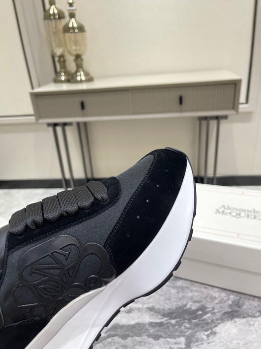 黑色布面拼牛反绒 商品图4