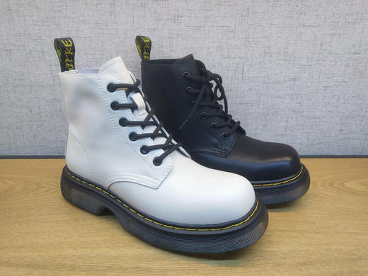 2021秋新款豪行女鞋213X41091舒适厚底圆头马丁女单靴短筒靴正品 商品图2