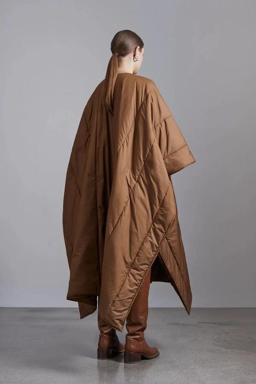 Mark Kenly Domino Tan  焦糖色CLARITA一片式无领棉服 商品图9