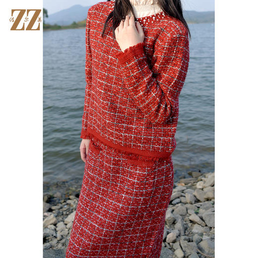 冬季新品 针织羊毛套装短裙女E14MQ20 商品图1