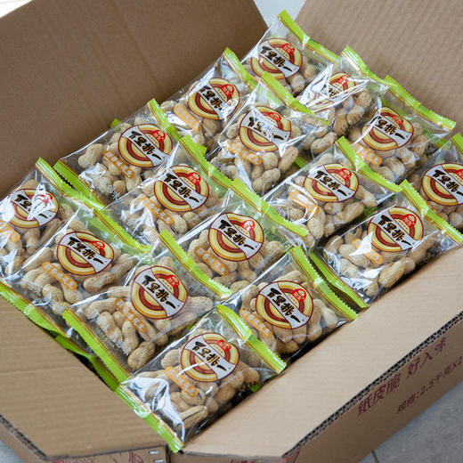 旭东百里挑一蒜香花生山核桃水煮花生带壳晒干零食小吃下酒菜年货 商品图1