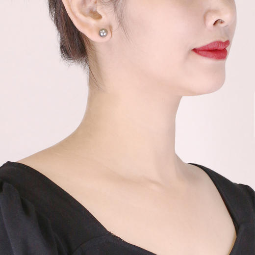 金18k海水珍珠耳钉 8.5-12mm 98083-87333-100596 商品图1