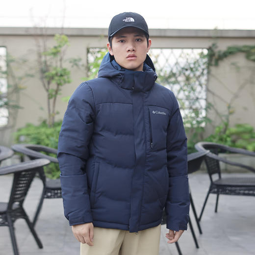 哥伦比亚男式净色防水热能保暖羽绒外套XE4306 商品图0