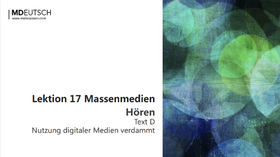 【听力】Text D Digitale Medien丨L17