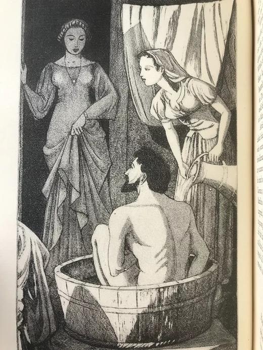 薄伽丘《十日谈》（全2卷） 版画家莱特20幅香艳插图 精装18开 商品图7