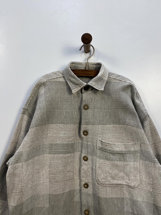 90年代 Vintage 棉麻混纺 长袖衬衫 _VLS(L-XL) 商品图0