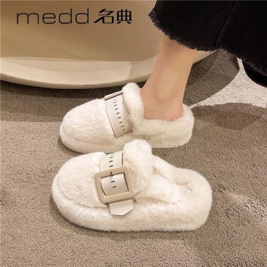 秋冬新款厚底加绒时尚百搭外穿棉鞋 商品图1