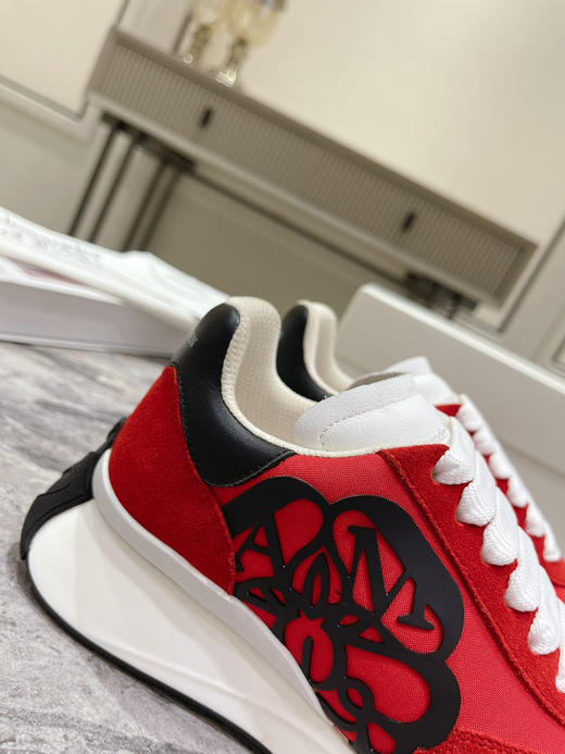 红色布面拼牛反绒 商品图7