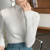 半高领打底衫女春秋内搭洋气2021新款早秋上衣秋冬毛衣长袖针织衫 商品缩略图3