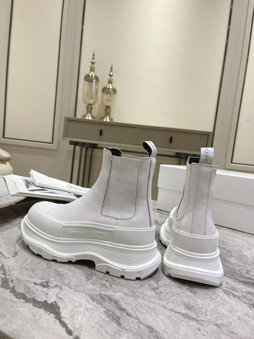 全白厚底短靴 商品图5