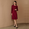 EITIE爱特爱女装秋款时尚通勤纽扣装饰修身收腰显瘦A字连衣裙C2207052 商品缩略图2