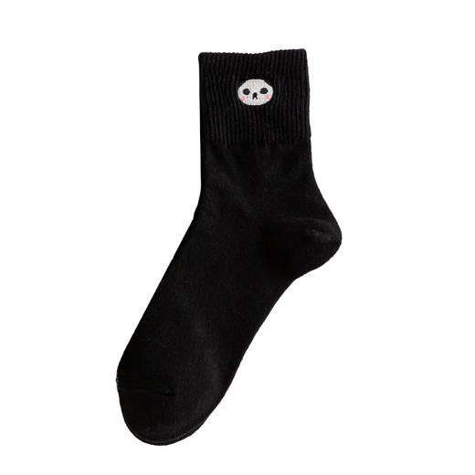 「10双装！8款配色」袜子女秋冬学院风日系中筒女士袜子保暖刺绣运动袜子配饰 商品图4