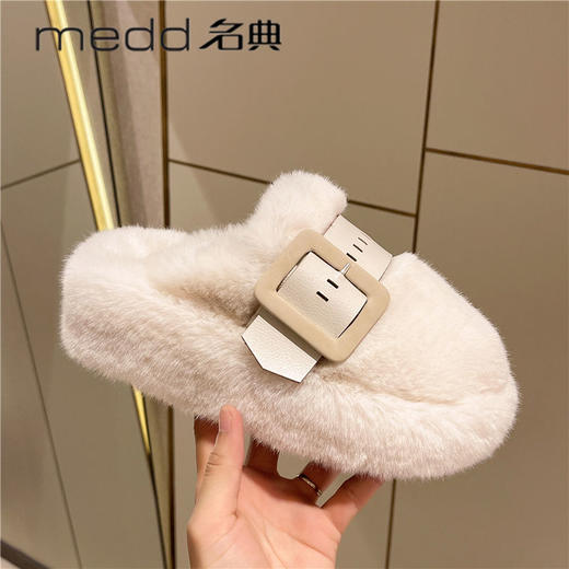 秋冬新款厚底加绒时尚百搭外穿棉鞋 商品图9