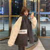 港风炸街羊羔毛外套女冬韩版宽松bf复古风加棉加厚毛绒夹克潮 商品缩略图8