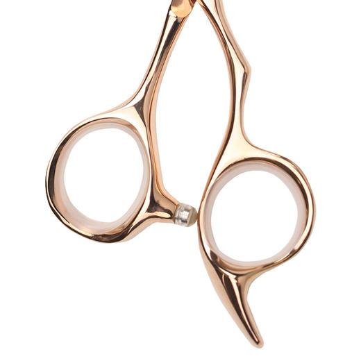 铜人剪刀H5 综合剪 6.0寸 半手型设计 玫瑰金 适用于抽剪推剪等各种剪裁 商品图4