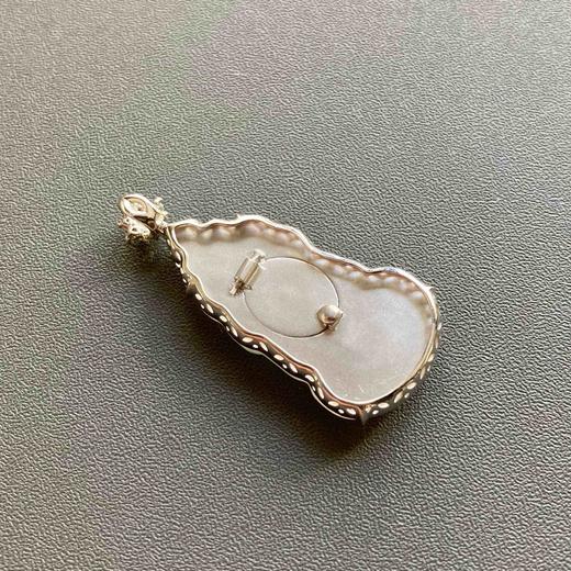 玻璃种翡翠释迦牟尼18k白金钻石镶嵌 商品图5