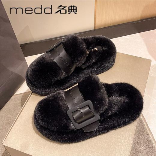 秋冬新款厚底加绒时尚百搭外穿棉鞋 商品图4