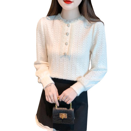KQL 323H2988蕾丝打底衫减龄洋气小衫 商品图4