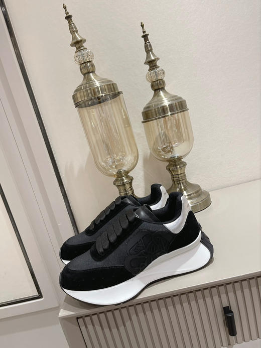 黑色布面拼牛反绒 商品图1