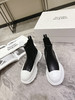 白底黑色厚底短靴 商品缩略图2