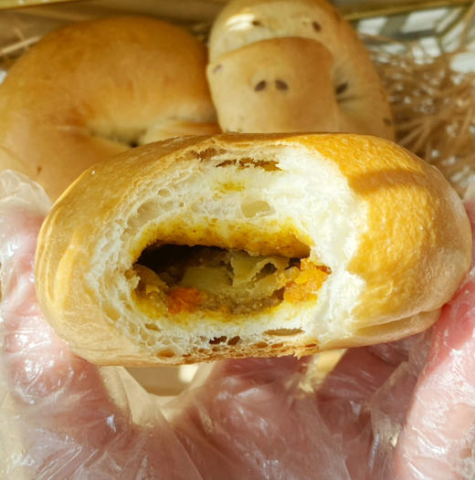 Bagel贝果面包-----咖喱鸡肉（无敌好吃） 商品图0