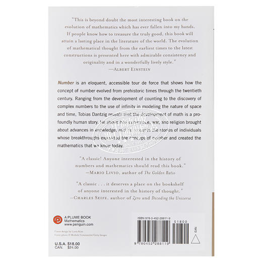 预售 【中商原版】数：科学的语言 9分豆瓣 英文原版 Number: The Language of Science Tobias Dantzig 商品图1
