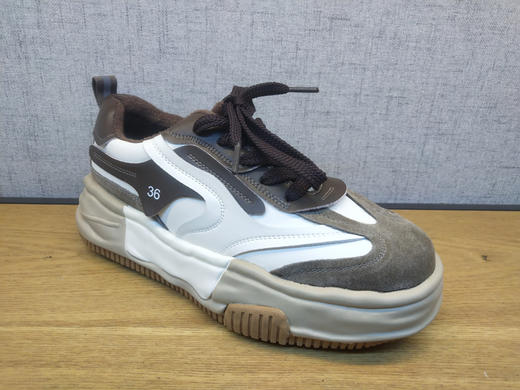 豪行新款2021秋冬时尚休闲运动鞋女单鞋21362091时尚潮流女松糕鞋 商品图0