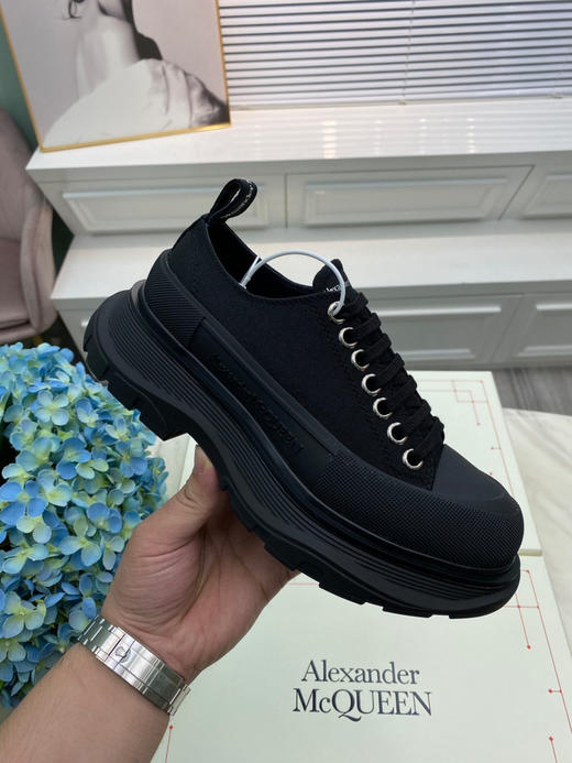 全黑帆布老爹鞋 商品图0