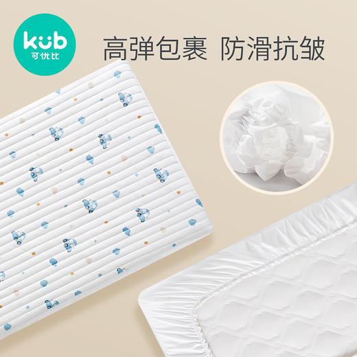 可优比婴儿床笠夹棉宝宝床垫套新生儿童床单罩纯棉a类秋冬季ins风 商品图2