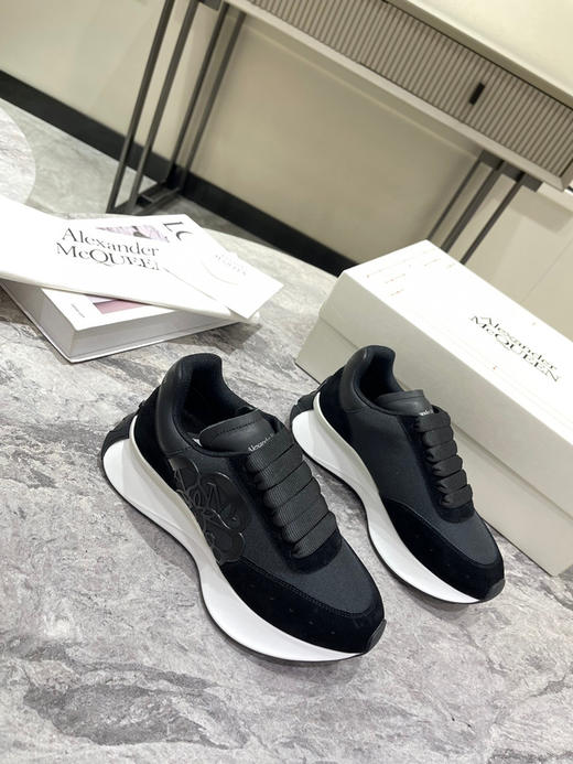 黑色布面拼牛反绒 商品图3